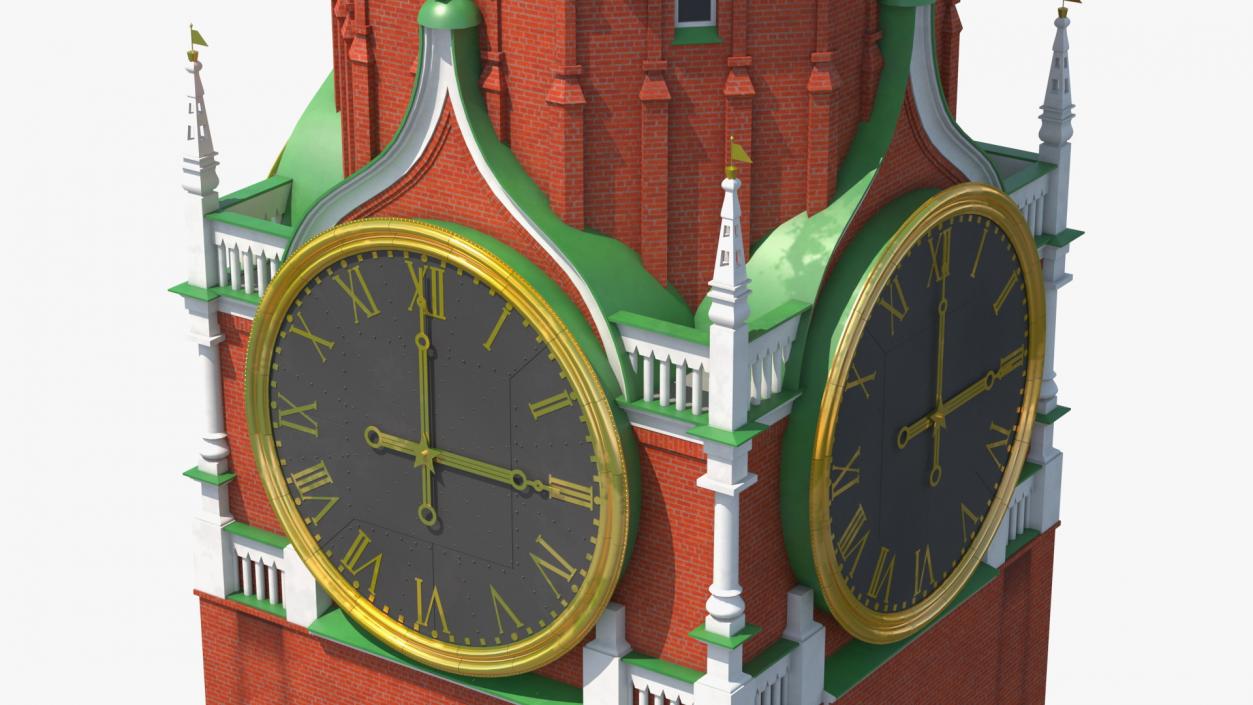 3D Kremlin Clock model