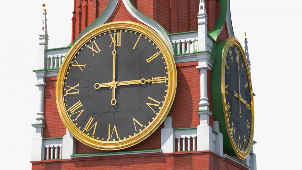 3D Kremlin Clock model