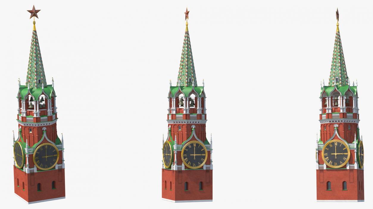 3D Kremlin Clock model