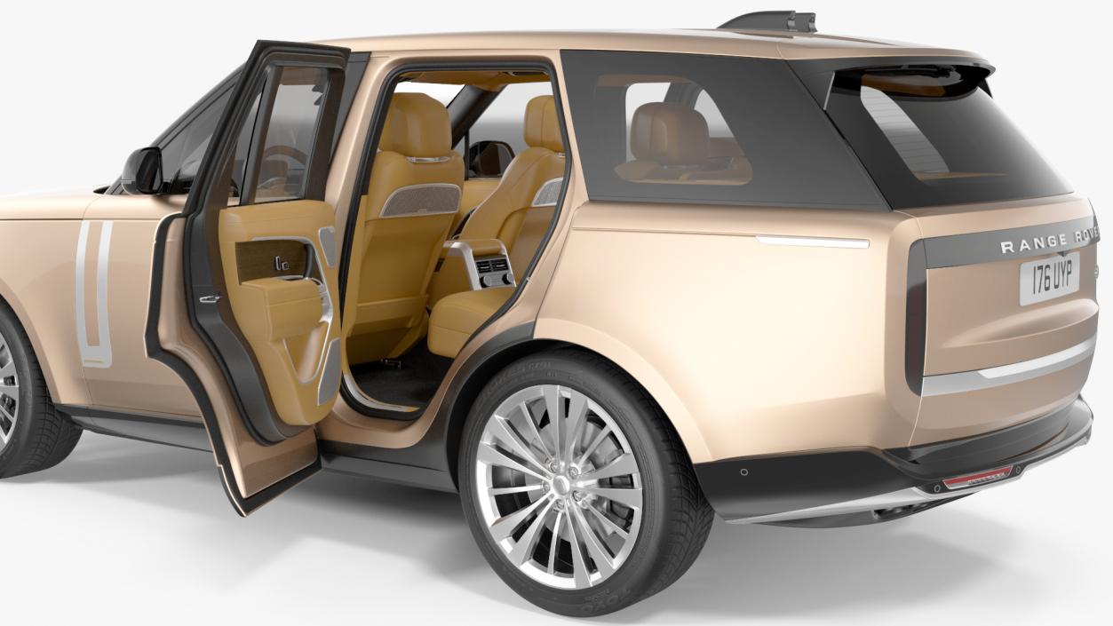 Range Rover 2022 Lights OFF Rigged 3D model