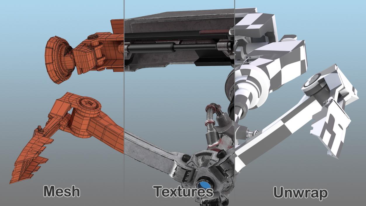 Sci-Fi Manipulator Arm 3D