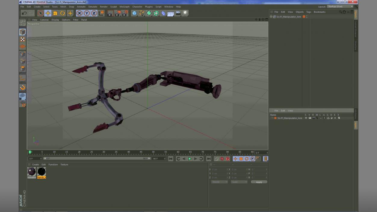 Sci-Fi Manipulator Arm 3D