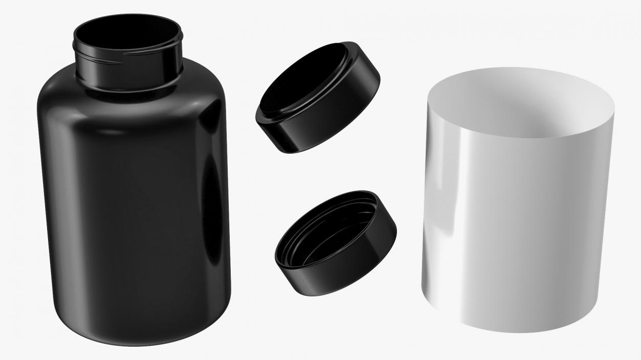 Plastic Jar Blank 3D