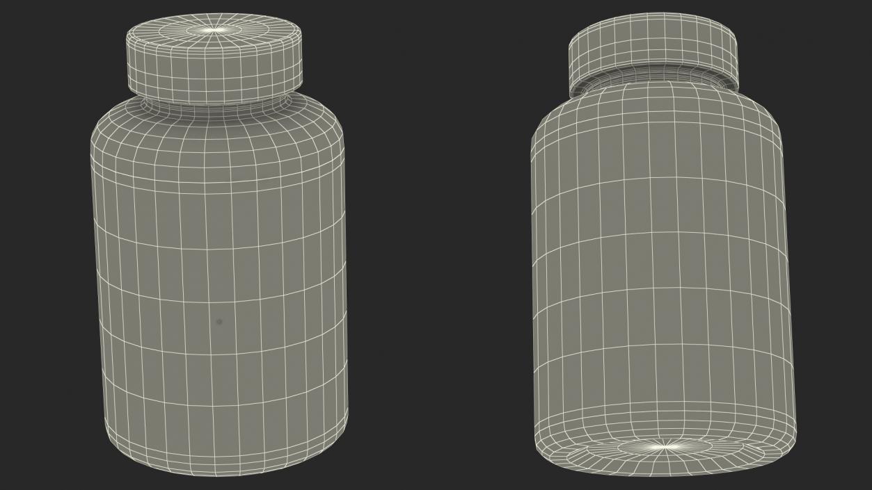 Plastic Jar Blank 3D