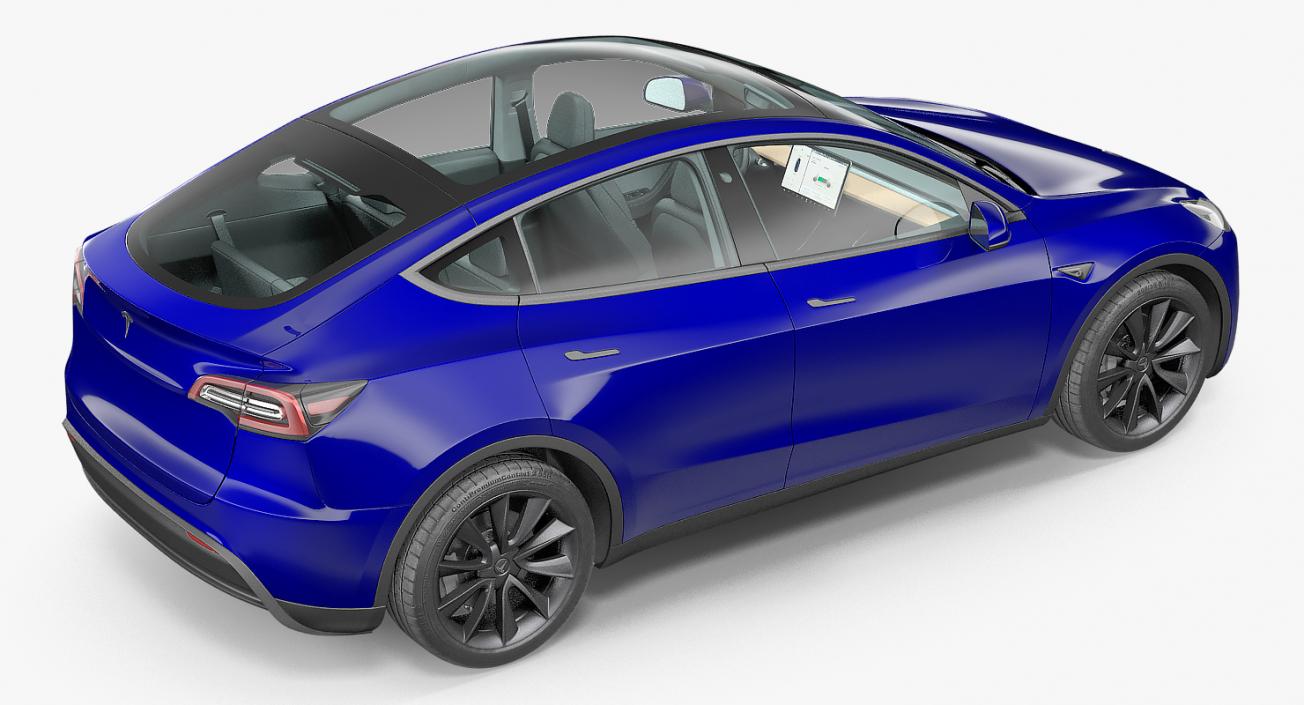 3D Tesla Model Y Blue model