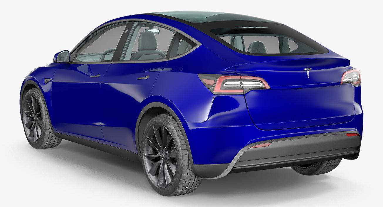 3D Tesla Model Y Blue model