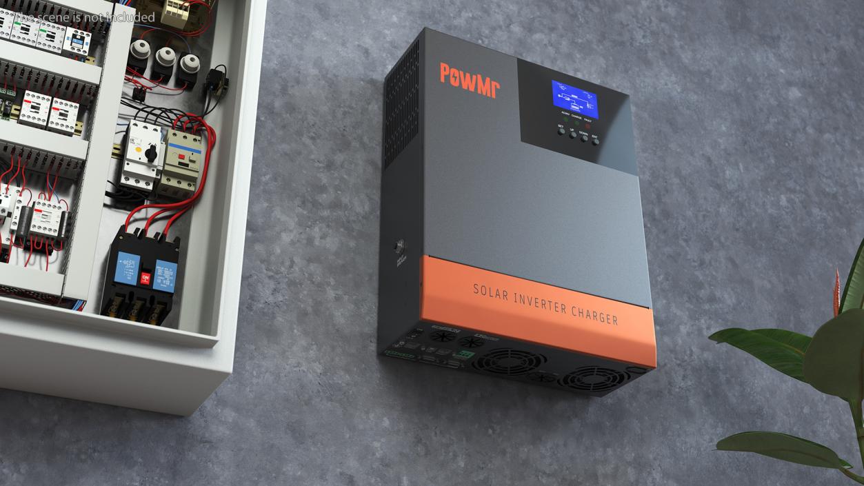 3D PowMr Solar Inverter Charger model