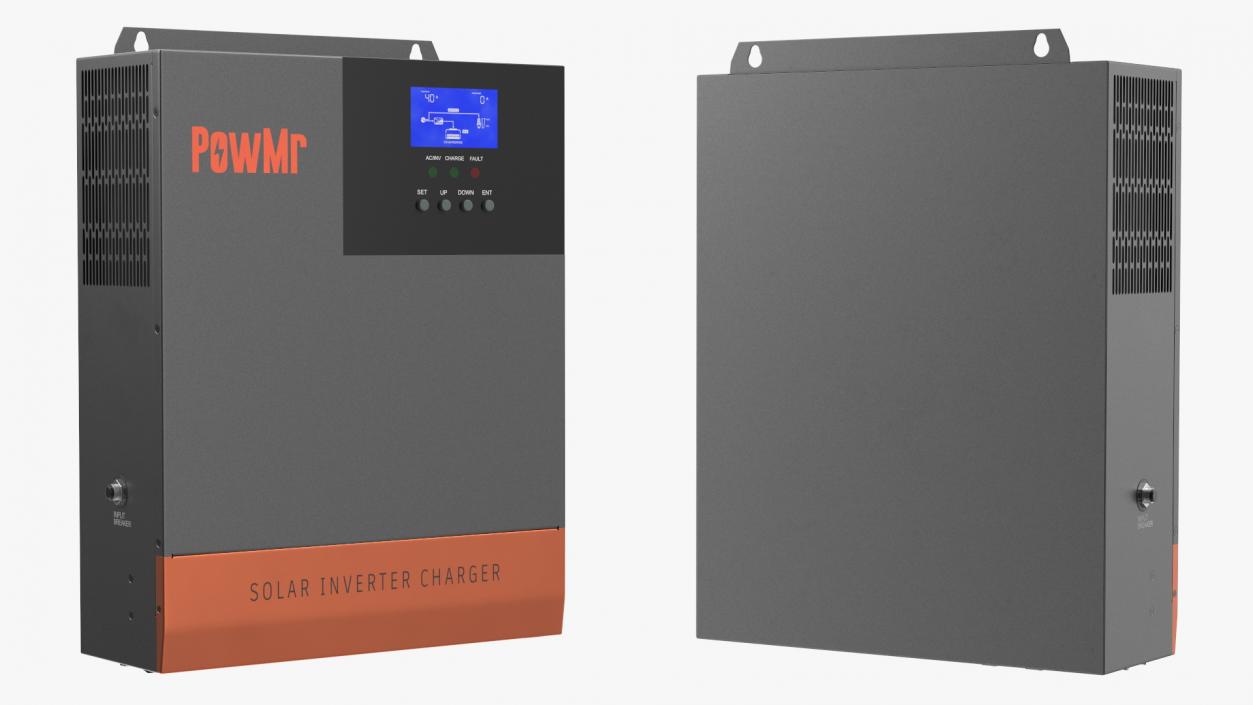 3D PowMr Solar Inverter Charger model