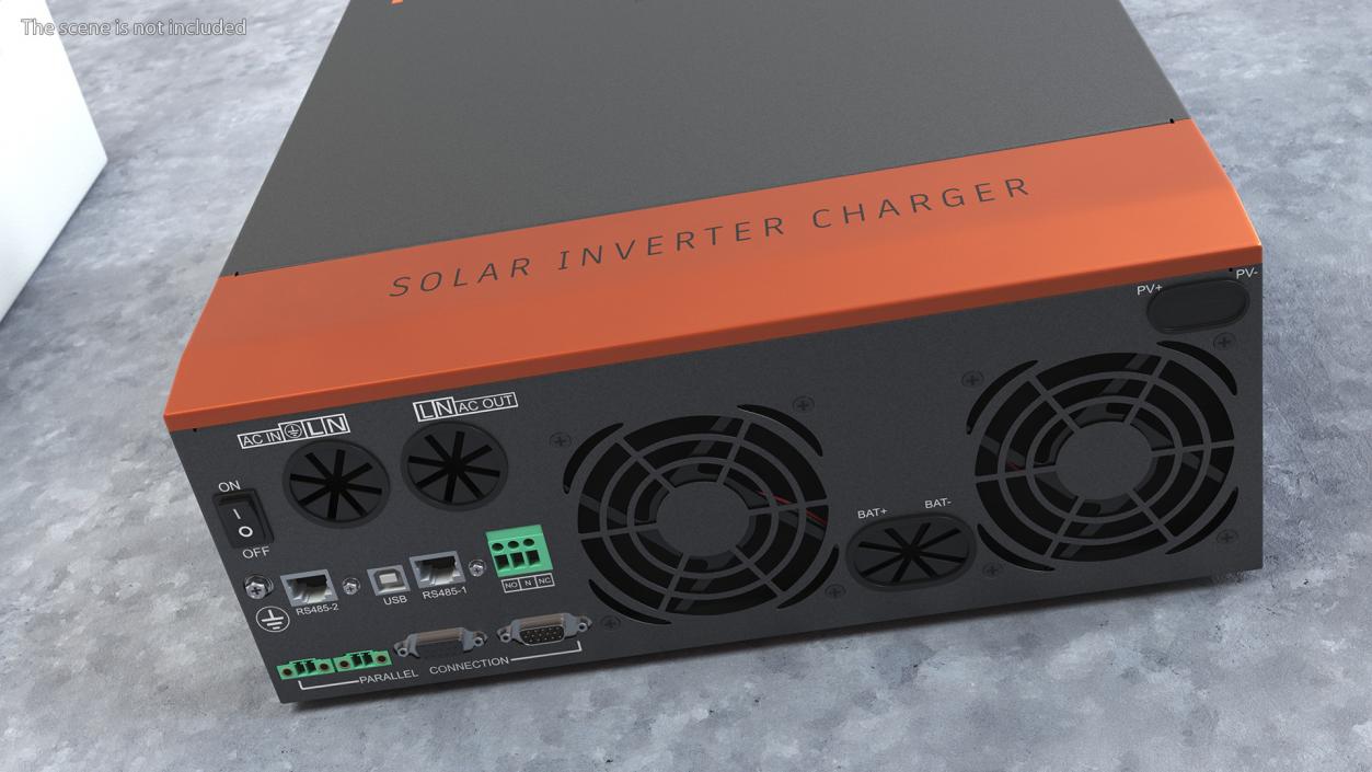 3D PowMr Solar Inverter Charger model