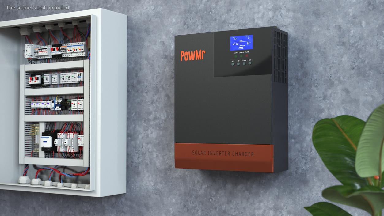 3D PowMr Solar Inverter Charger model