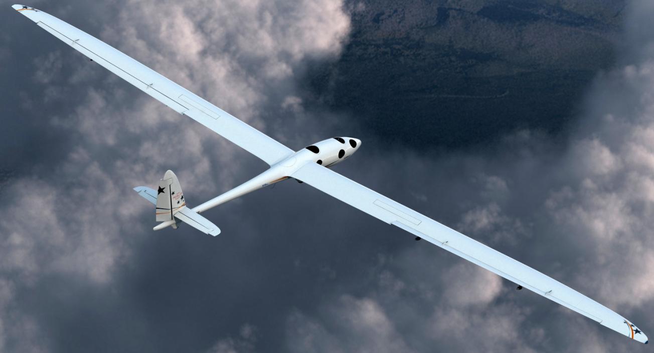 3D Airbus Perlan Mission II Glider