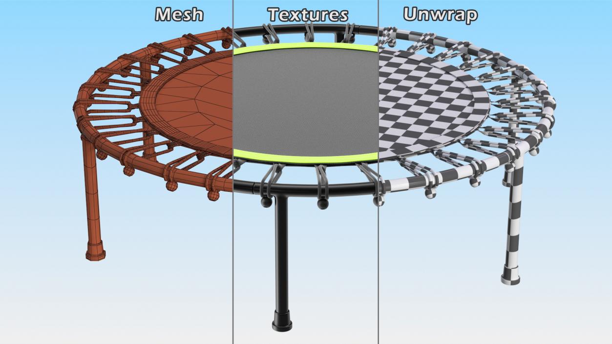 3D Fitness Trampoline model