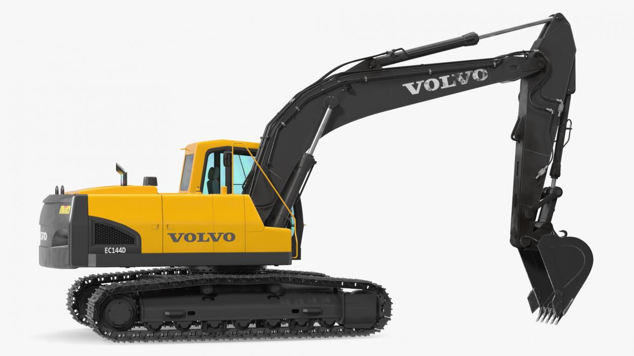 Large Tracked Excavator Volvo 3D model