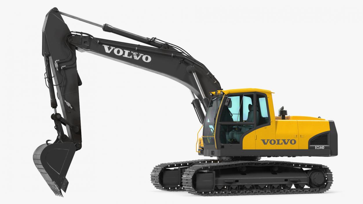 Large Tracked Excavator Volvo 3D model