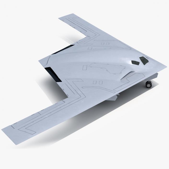 3D Long-Range Military Aircraft model