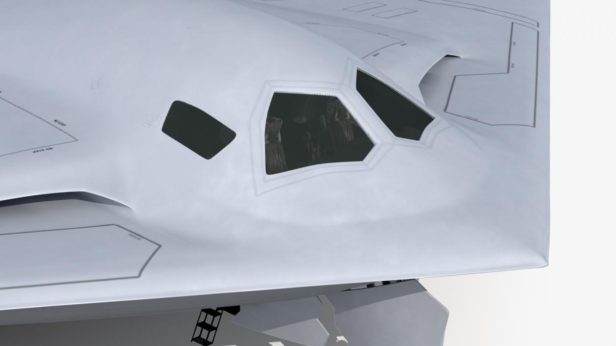 3D Long-Range Military Aircraft model