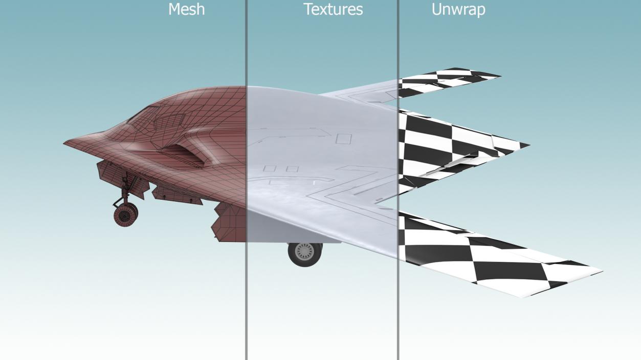 3D Long-Range Military Aircraft model