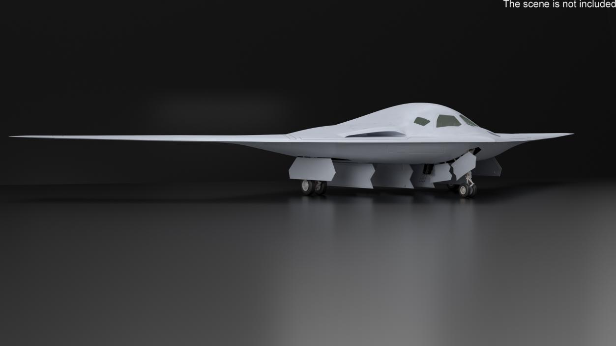 3D Long-Range Military Aircraft model