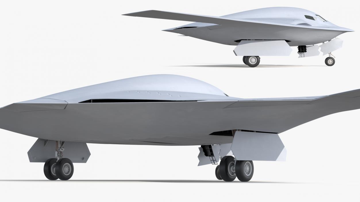 3D Long-Range Military Aircraft model