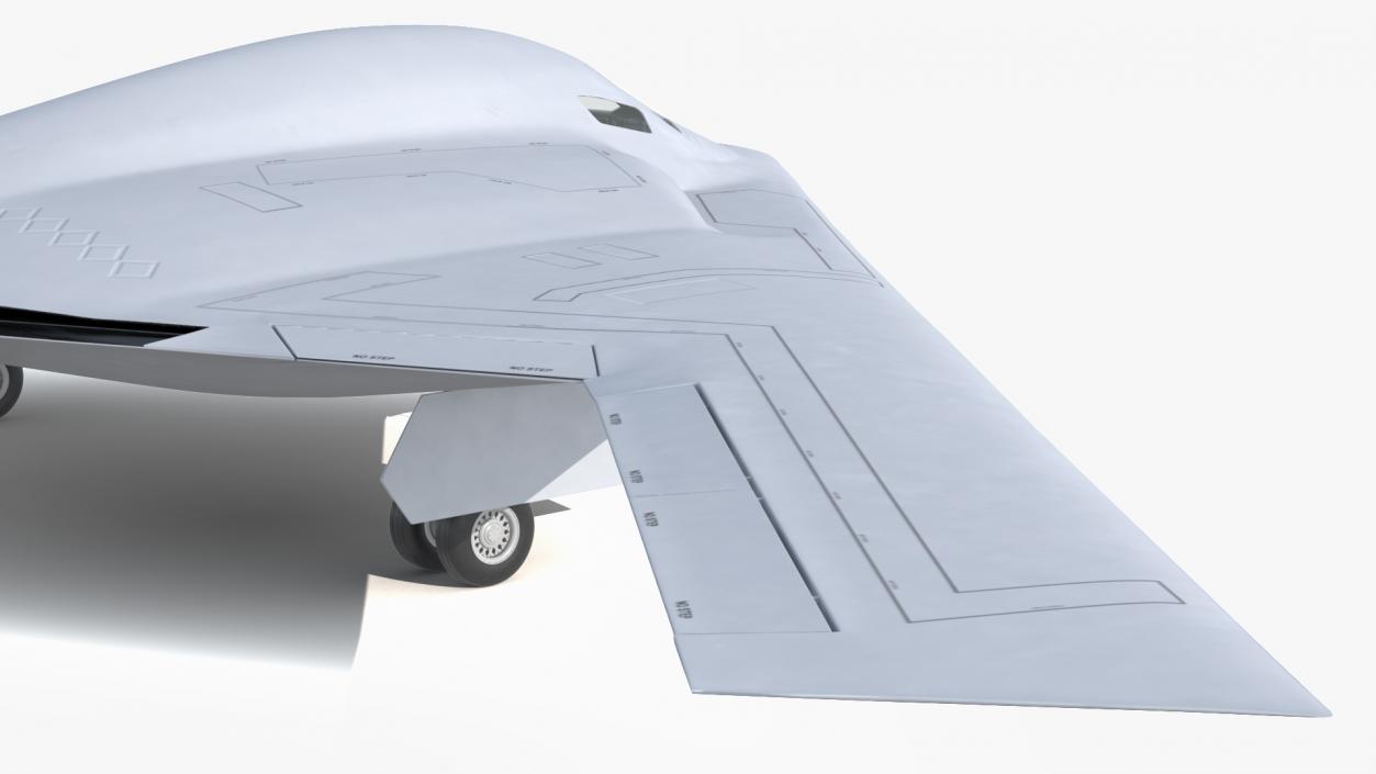 3D Long-Range Military Aircraft model