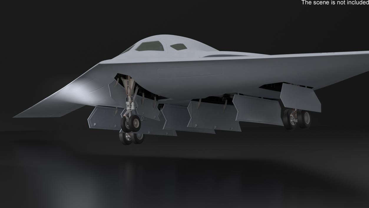 3D Long-Range Military Aircraft model