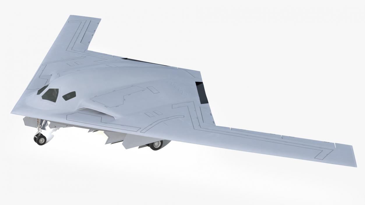 3D Long-Range Military Aircraft model