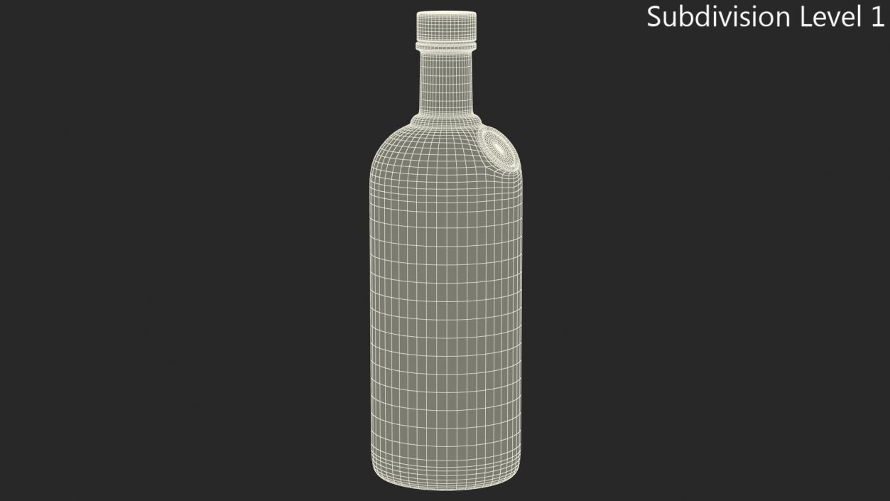 3D model Absolut Vodka Original 1L