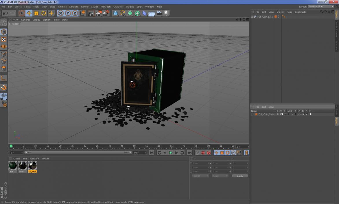 Full Coin Safe 3D model