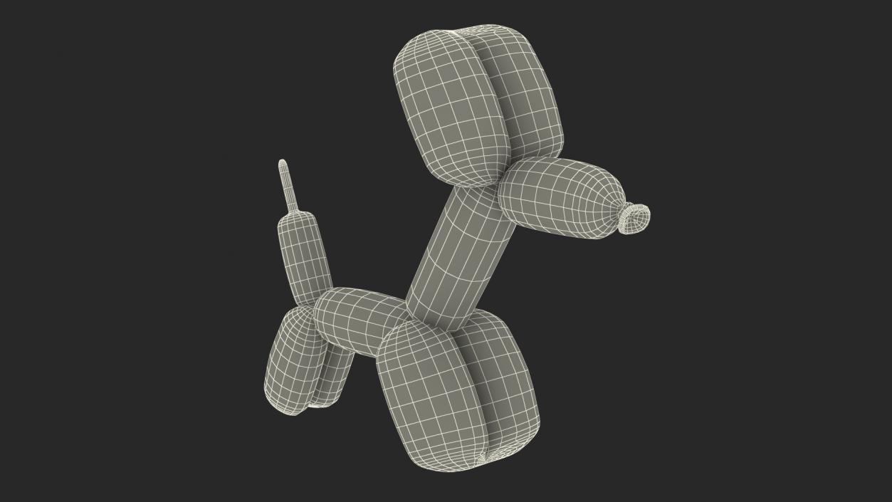 3D Balloon Animal Dog model