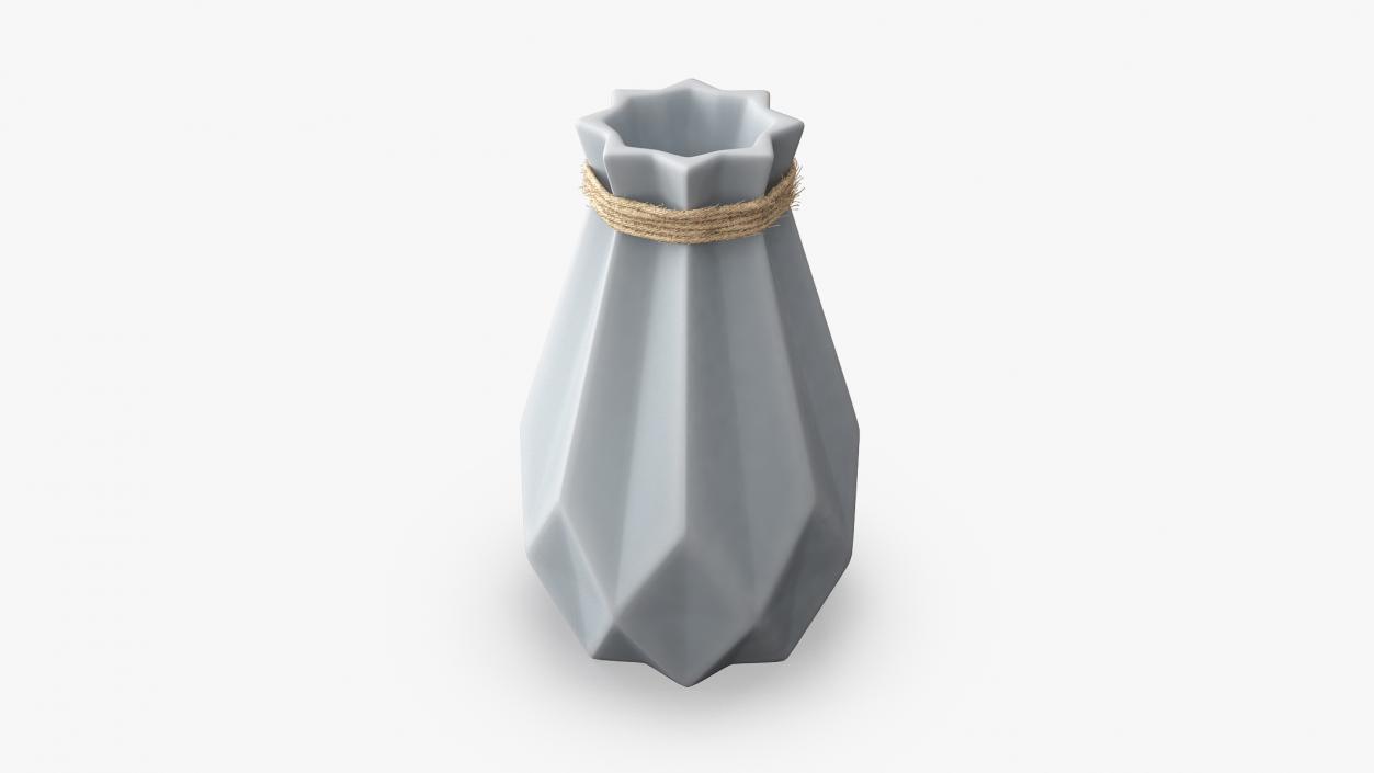 3D Modern Fashion Diamond shape Vase model