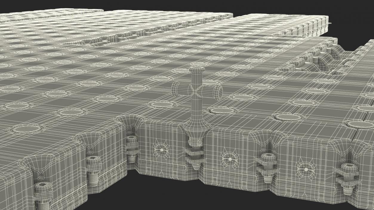 3D model Modular Floating Pontoon Cubes