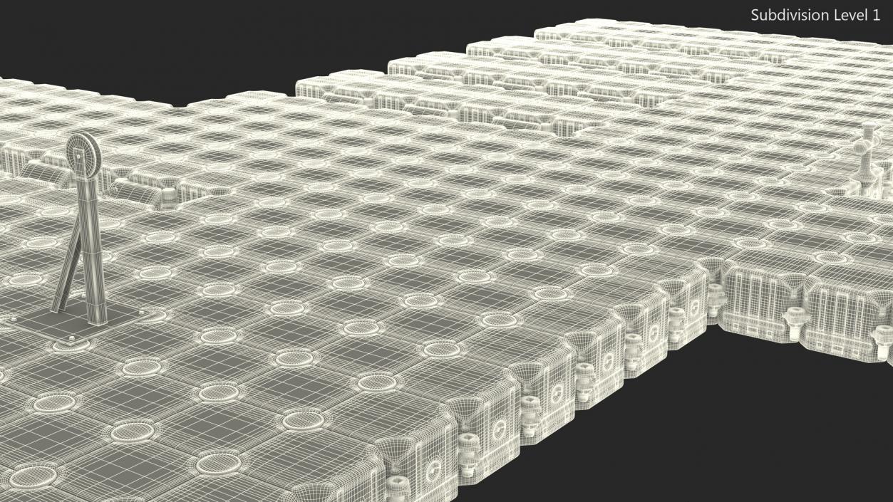 3D model Modular Floating Pontoon Cubes