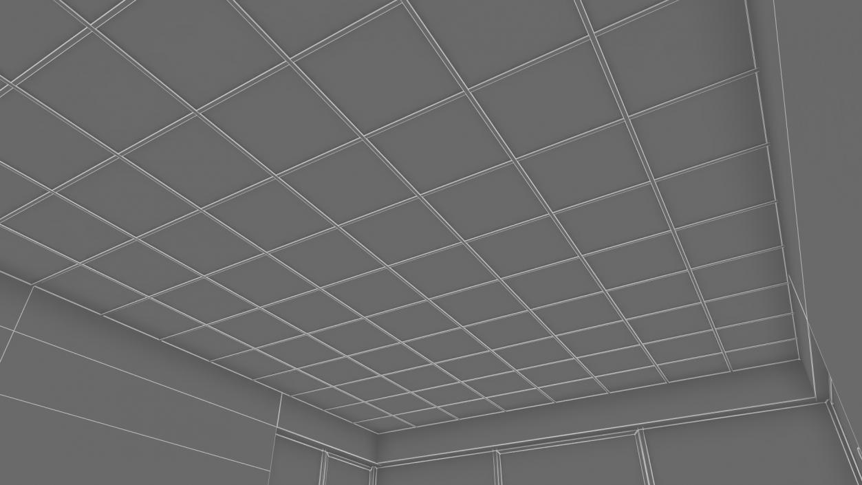 3D Training Seminar Room Empty White model