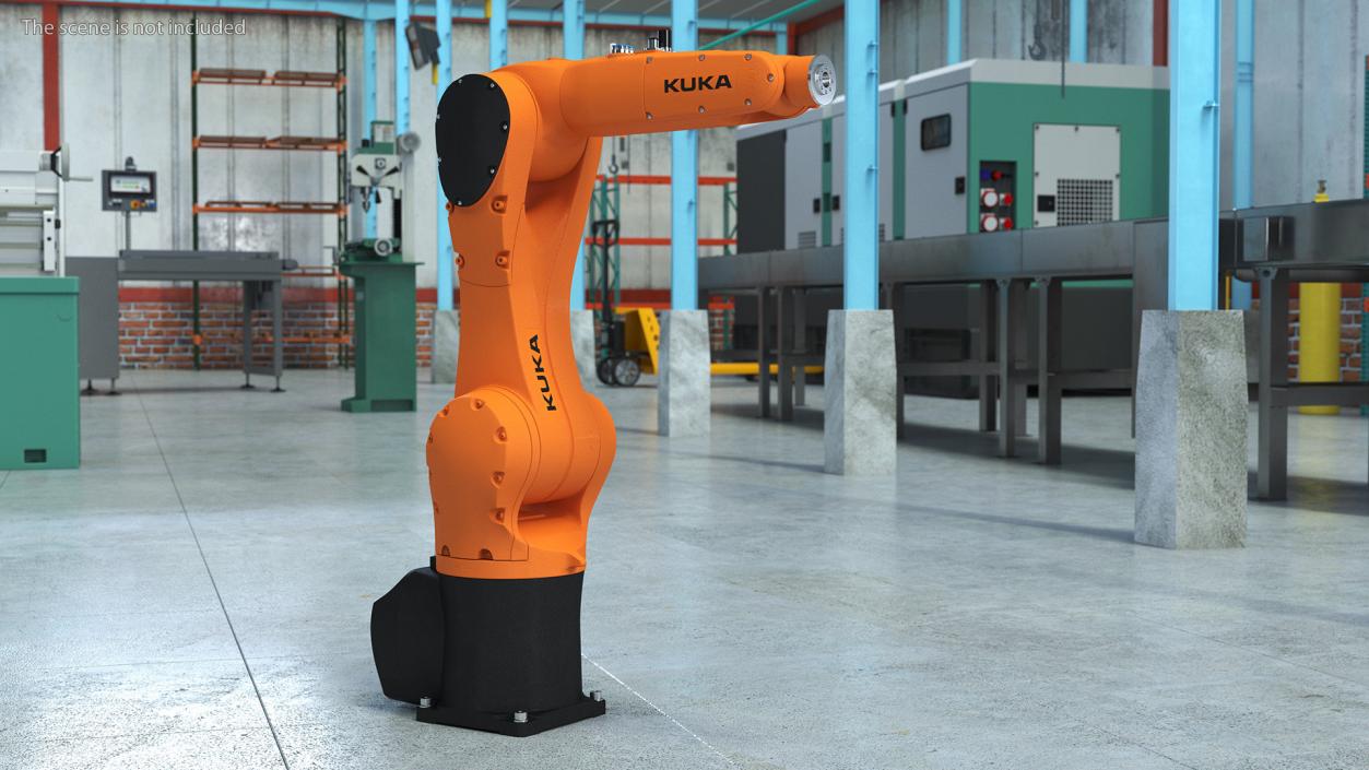 Compact Robot Arm Kuka KR 6 R900 3D