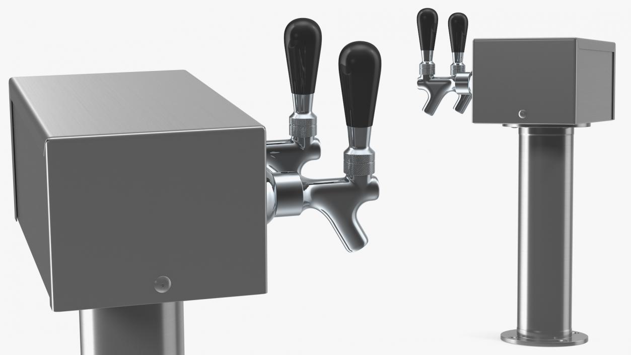 3D model Beer Dispenser Kegerator Tower