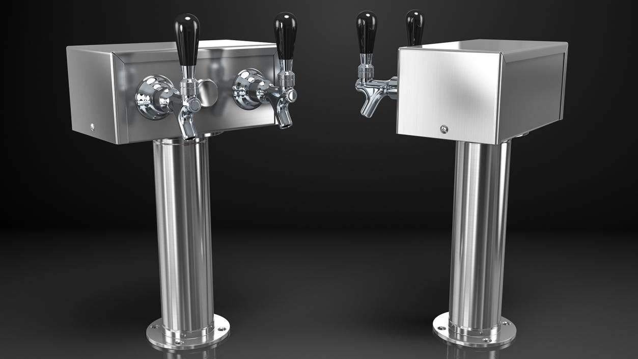 3D model Beer Dispenser Kegerator Tower