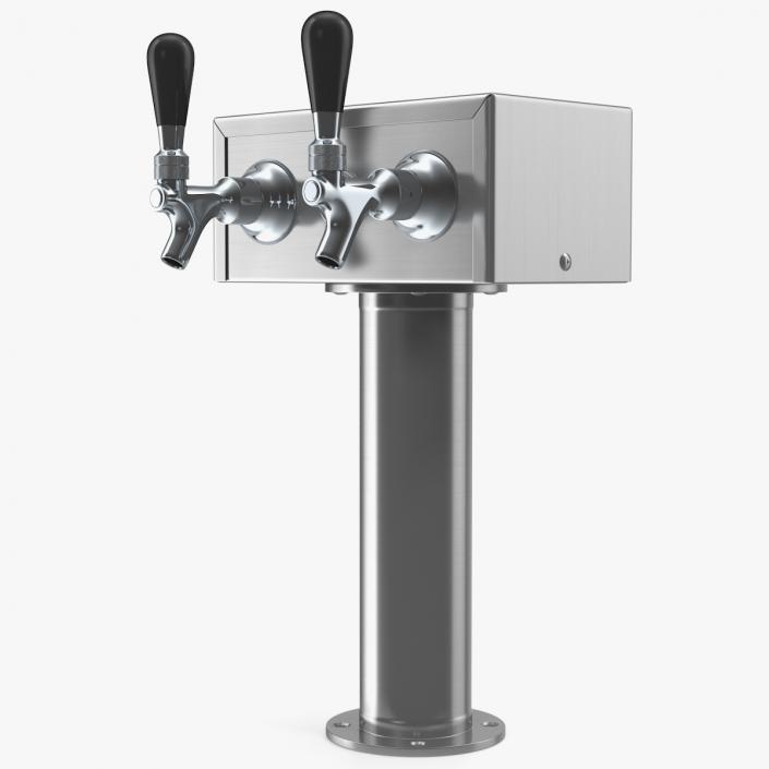 3D model Beer Dispenser Kegerator Tower