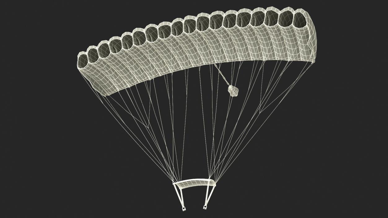 3D model Parafoil Parachute 2