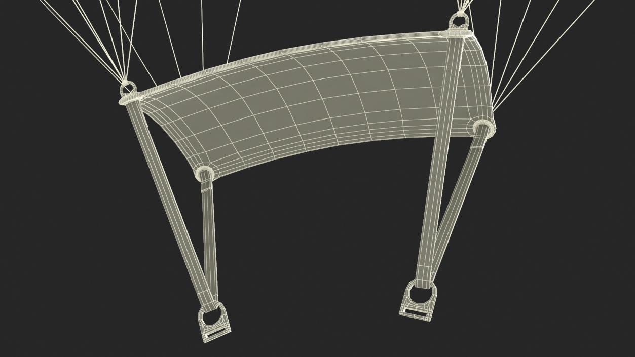 3D model Parafoil Parachute 2