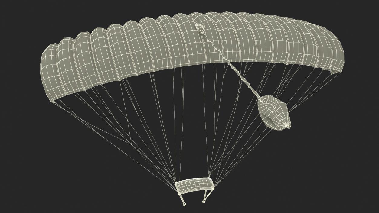 3D model Parafoil Parachute 2