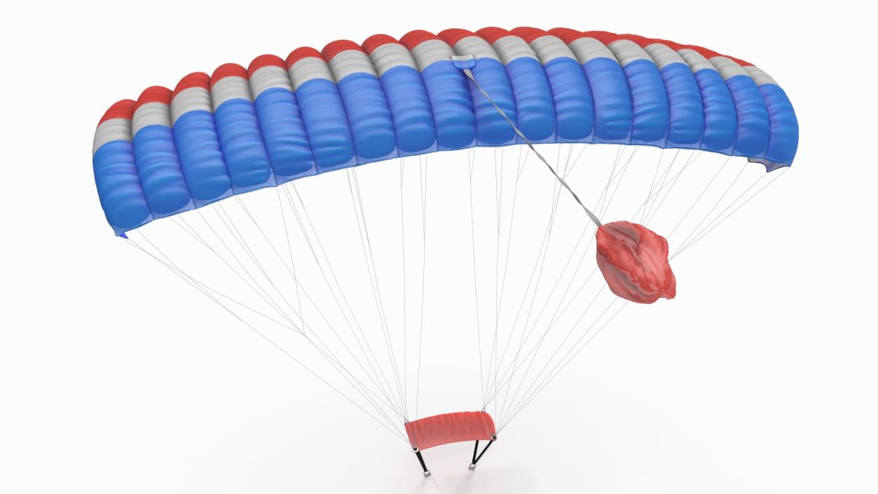 3D model Parafoil Parachute 2