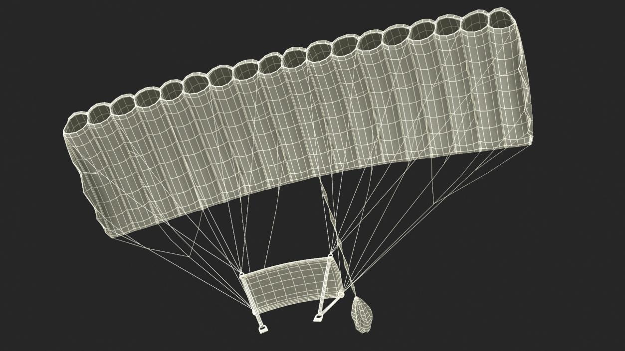 3D model Parafoil Parachute 2