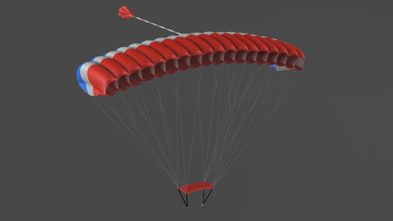 3D model Parafoil Parachute 2