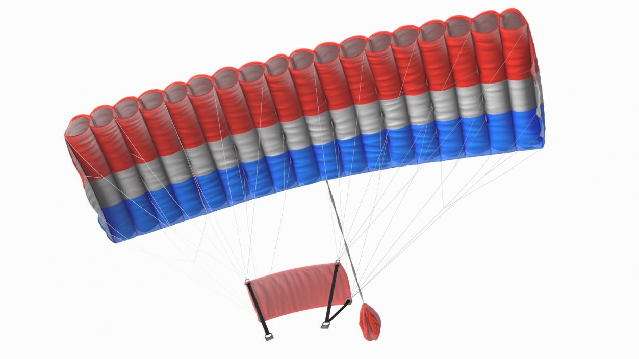 3D model Parafoil Parachute 2