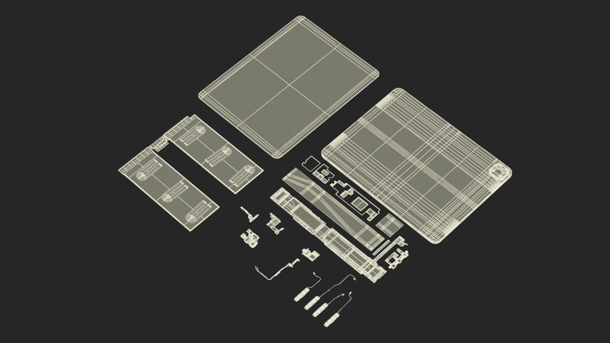 12 9 iPad Pro Fully Disassembled 3D