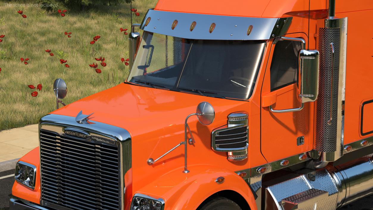 Freightliner Truck With Gas Tank 3D