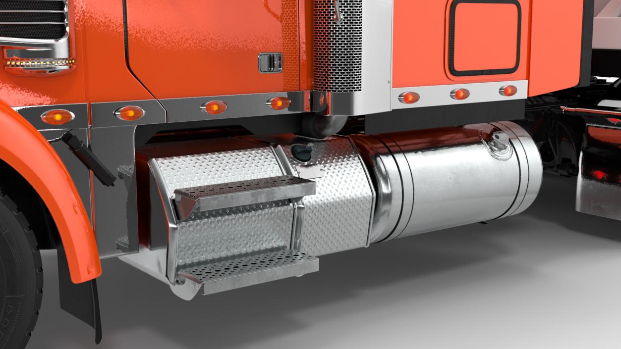 Freightliner Truck With Gas Tank 3D