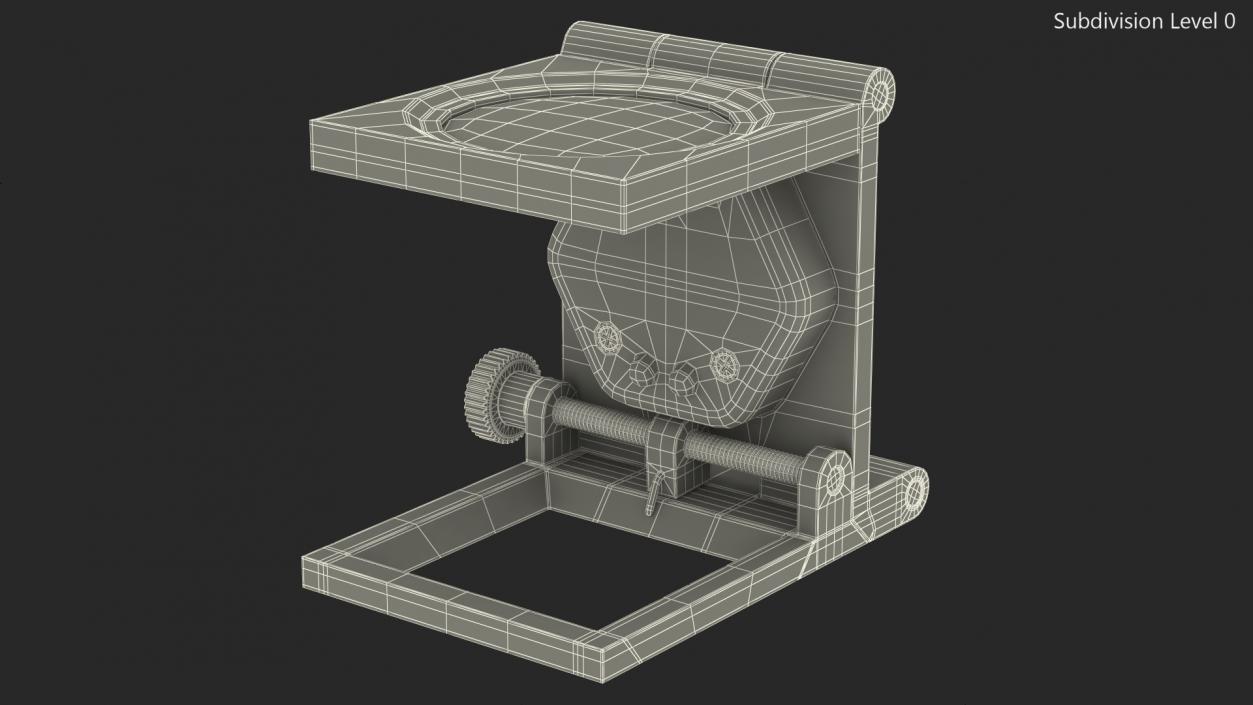 3D Foldable Magnifier with LED Light model