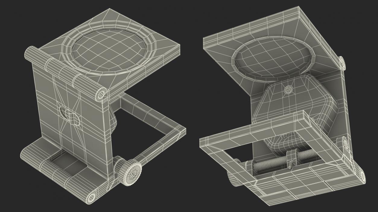 3D Foldable Magnifier with LED Light model