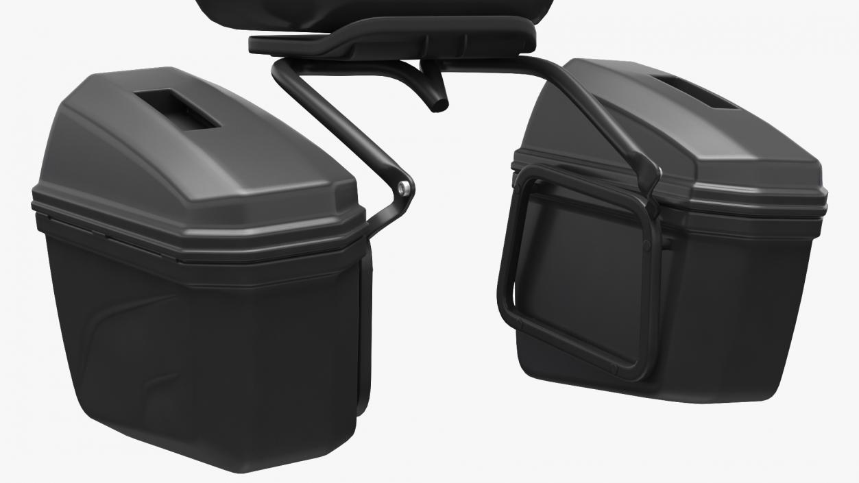 3D Pair Side Luggage Case Saddlebags model